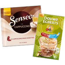 Senseo milkbased pads of Douwe Egberts verwen koffie